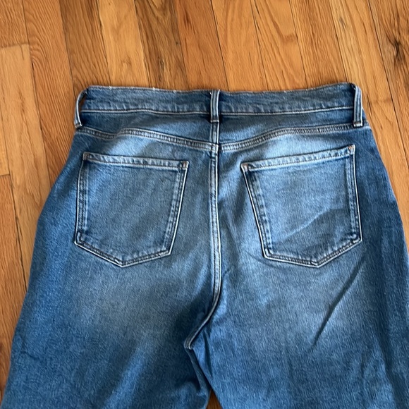 Extra High-Waisted Sky-Hi Straight Rigid Jeans -size 10 color Fleur - Picture 5 of 5